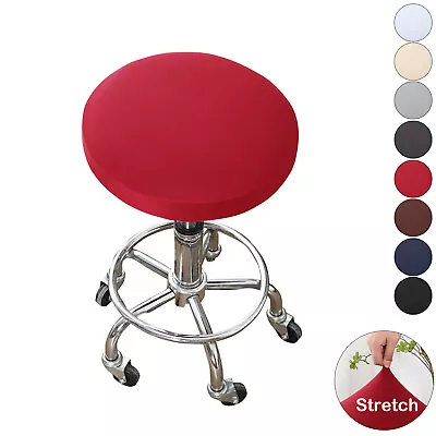 1-8 Pcs Spandex Round Bar Stool Cover Stretch Pub Armless Cushion Chair Cover • $11.31