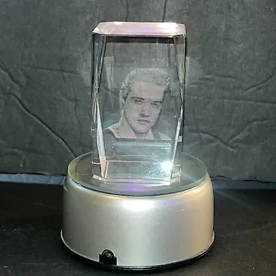 Elvis Presley Crystal 3D Hologram Laser Display Light Picture Sculpture Art • $24.99