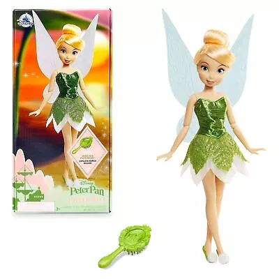 Disney Tinker Bell Peter Pan Classic Doll Figure Fairy With Wings Toy 25cm/10  • £15.99