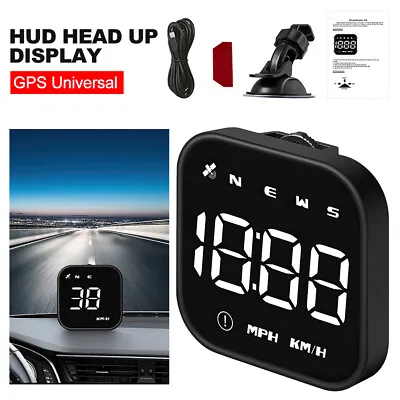 £16.89 • Buy Universal Car HUD Digital GPS Speedometer Head Up Display MPH Overspeed Alarm UK