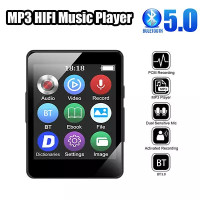 Portable Bluetooth HiFi MP3 Player Media E-Book Audio Recorder Music With USB US • $13.78