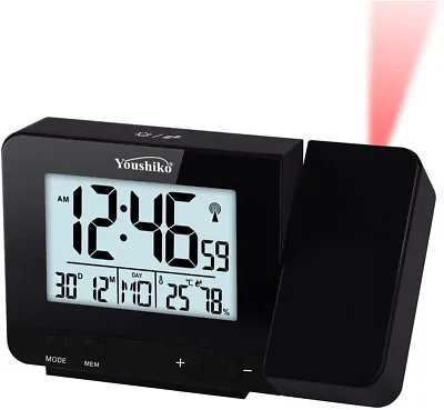 Youshiko Radio Control Projection Alarm Clock  2023 UK Version • £26.99
