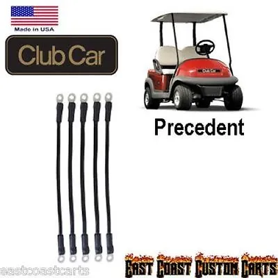 Club Car Precedent Golf Cart 8 Volt Batteries # 4 Gauge Battery Cable Kit (5) • $39.96