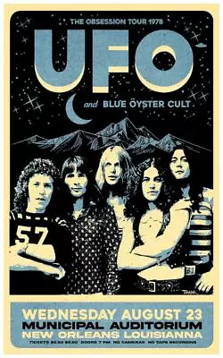 U.F.O. * POSTER * Live Concert Blue Oyster Cult Michael Schenker UFO - Wall Art • $26.89