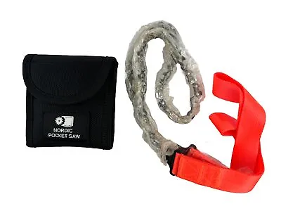 NEW Nordic Pocket Saw - Portable Survival Tool- Hiking Chainsaw (Orange Handles) • $59.99