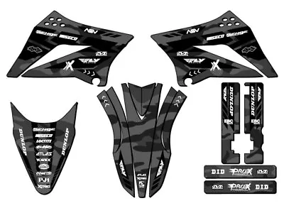 2010-2023 KLX 110 APACHE Grey Senge Graphics Kit Compatible With Kawasaki • $74.99