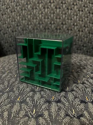 Money Maze 3D Cube Bank. Brain Teaser Puzzle Game - Dark Green NEW • $9.99