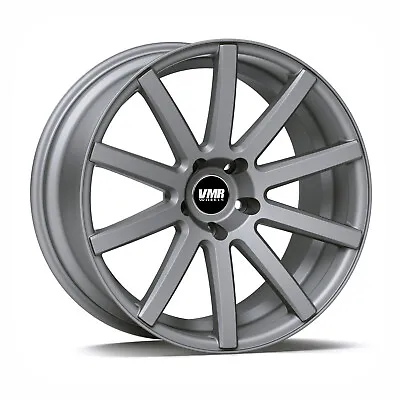 (1) 19  VMR Wheels V702 19x9.5 Et22 +22 Rear | 5x120 72.6mm Bore Matte Gunmetal • $102.74