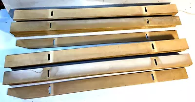 70 Vintage Mid Century Painted Wood Venetian Blind Slats For Parts • $45