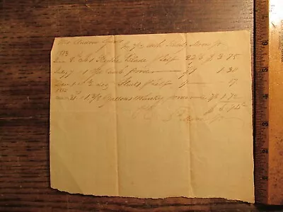 $24 • Buy Antique Ephemera 1813 Albermarle Cty VA Receipt Document Andrew Squair Whiskey
