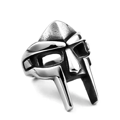 Hero Helmet Zorro Mask Ring Stainless Steel Men's Spartan Mask Biker Punk Ring • $11.96