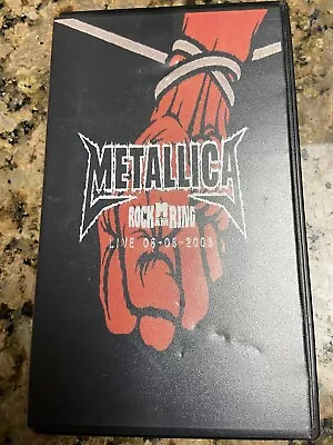 Vintage VHS Metallica Heavy Metal Live Concert Rock AM Ring 6/8/03 RARE GERMANY • $35