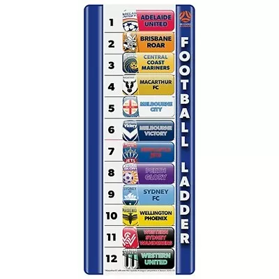 A-League Soccer Mini Ladder - Magnetic With 12 Teams • $16.95