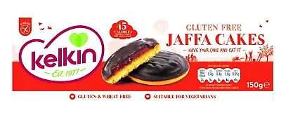 3 X PACKS Kelkin Gluten Free Jaffa Cakes Orange Chocolate Irish • £14.39