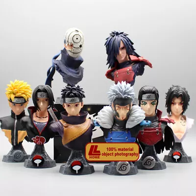 Anime Ninja Shisui Sasuke Itachi Obito Madara Hashiram Head Bust Figure Toy Gift • $19.99