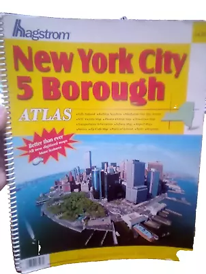New York &5 Borough Atlas Hagstrom Map Co. VTG 2001 WTC Twin Towers On Cover • $30.99