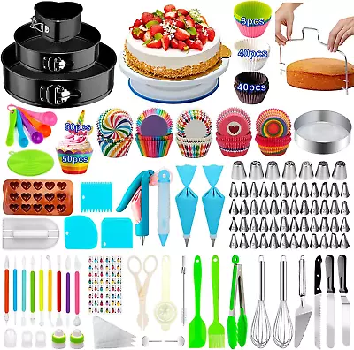 Cake Decorating Supplies 493 PCS - Springform Pans Piping Tips • $47.99