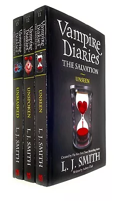 Vampire Diaries: Salvation Series-4 By L J Smith 3 Books (11-13) -Ages 12-17 -PB • £13.38