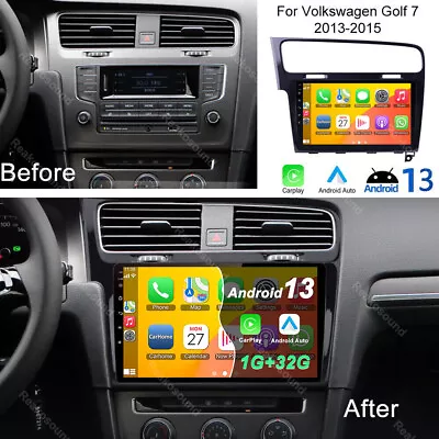 10.1  For Volkswagen Golf 7 MK7 GPS Navi Android 13.0 Car Carplay Stereo Radio • $162.99