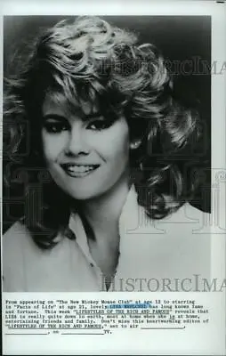 1986 Press Photo Actress Lisa Whelchel - Spb14201 • $19.99