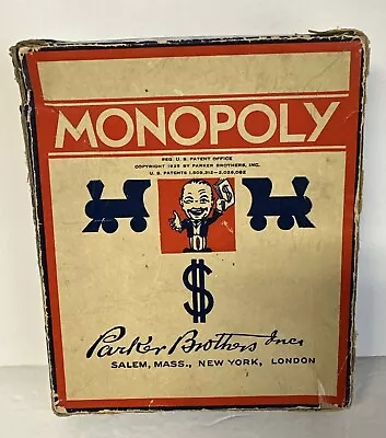 Vintage Monopoly Game NO GAME BOARD OR INSTRUCTIONS Early Version 1935 • $33.99