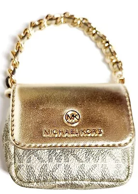 Michael Kors Jet Set Charm Metallic Logo Pouch Air Pods Pro Air Pods Gold NWT • $74