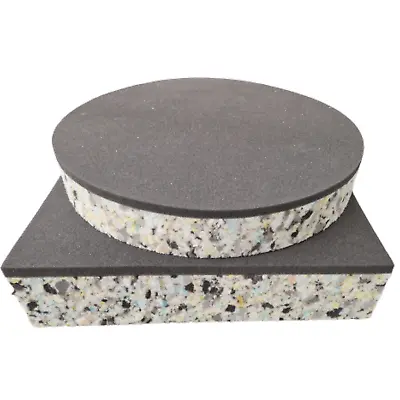 Foam Pads Rebonded Base Upholstery Topper Cushion Square Circle Multi Depth • £16