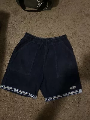 Vintage Quiksilver Corduroy Shorts Blue Size M • $100