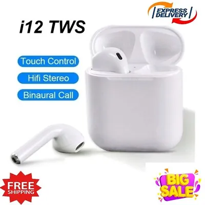 TWS Wireless Bluetooth 5.0 Headphones Earphones Ear Buds Headset Universal • £8.69