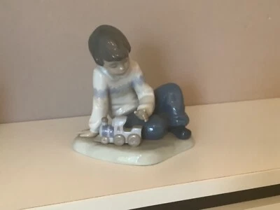 £4.95 • Buy Lovely Nao Figurine “boy With Toy Train” 5 Inches Tall Ex Condition