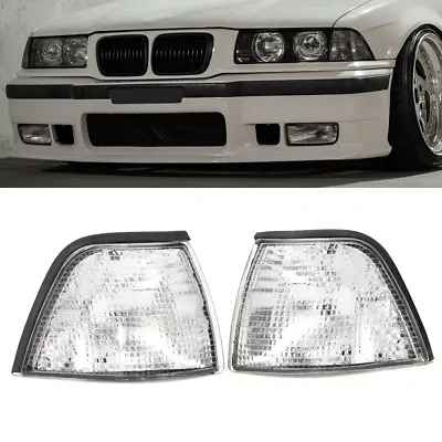 For BMW E36 3 Series Sedan 4DR 1992-1999 Clear Corner Light Sidelight Lens 2PC • $26.59