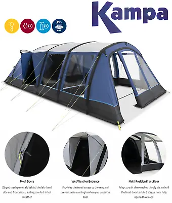 £1050 • Buy PACKAGE DEAL Kampa Croyde 6 AIR 6 Berth Person Man Inflatable Tent 9120001252