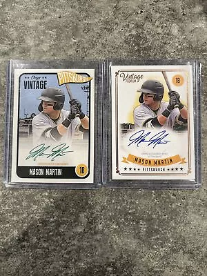 MLB Mason Martin Autographs (2 Cards) Lot • $10