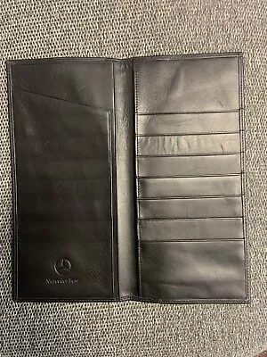 Mercedes-Benz Black Leather Organizer Wallet • $20