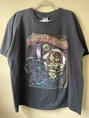 VTG 90's Cinderella Live Tour Crewneck Tshirt Size XL • $100