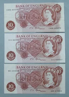 Three Fforde Ten Shilling Notes Very Good Condition • £5.50