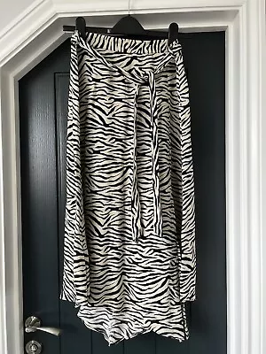 F&F Zebra Print Midi Skirt Size 12 • £8