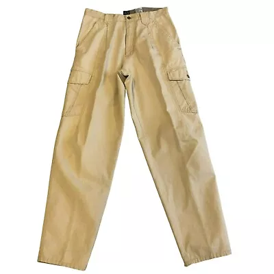 Jordache 80s Pleated Khaki Pants 32x34 Beige Cargos Baggy • $24.98