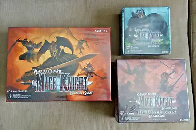Mage Knight Board Game + Lost Legion + Shades Of Tezla Expansions BRAND NEW • $79.95