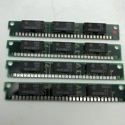 4mb 4pc 1MB 3 Chip SIMM Parity Memory 30-pin IBM PC 286 386 486 XT Ram 1x9 30pin • £13.78