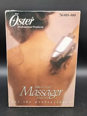 VTG Oster Professional Stim-U-Lax Massager Model 103  #76103-100 Tested Orig Box • $35.99