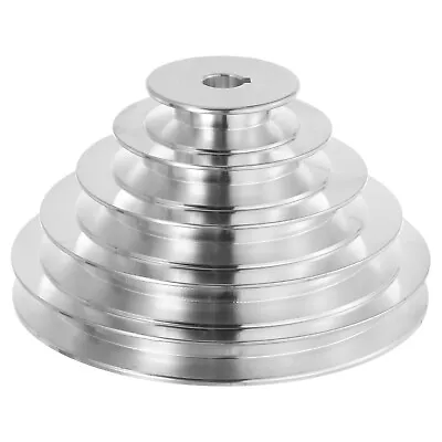 Aluminum A-Type 5 Step Pulley Wheel 14mm Bore 55-150mm Outer Dia For 12.7mm Belt • $25.32