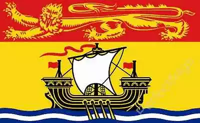 NEW BRUNSWICK FLAG - CANADIAN MARITIME PROVINCE FLAGS - Size 5x3 Feet • £4.25