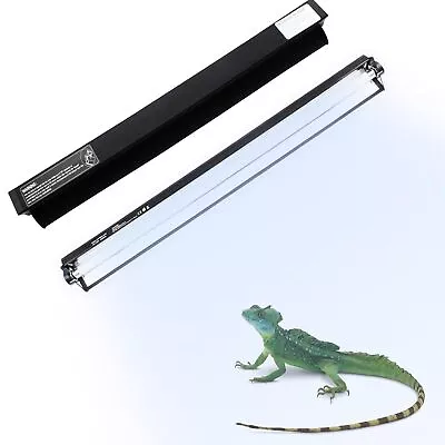 24W T5 HO UVB Reptile Light Fixture Combo Kit Reptile Habitat Lighting Connec... • $49.14