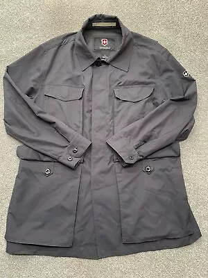 Victorinox Jacket Adult Extra Large Navy Blue Swiss Army Windbreaker Coat Mens • $58.99