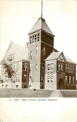 C1907 Postcard; Parsons KS High School Labette County • $10.16