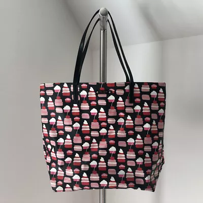 Kate Spade TAKE THE CAKE BON SHOPPER Large Tote Cupcake Bag Purse Macaron • $74.99