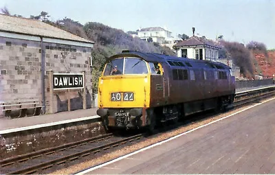 DAWLISH RAILWAY STATION DEVON. C1965 Loco; D1025 PHOTO 12 X 8 • £6.90