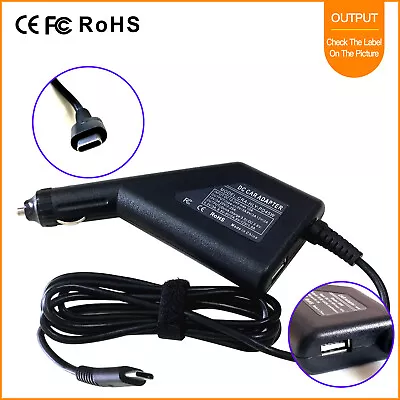 Notebook DC Adapter Car Charger For Lenovo ThinkPad E480 E580 L380 L480 L580 • $55.92