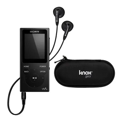 Sony NWZ-E394 Walkman 8GB Digital MP3 Music Player (Black) With Case Bundle • $89.99